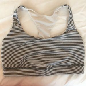 Lululemon striped sports bra